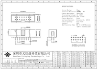 Connecteur IDC droit pour carte mère DC3, pas de 2,54 mm, 1,27 mm, 2,0 mm, prise DIP, 500 V, pour connexions de fils