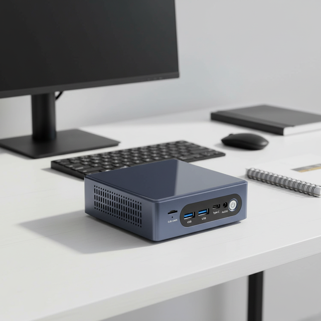 Perfect Mini Desktop PC for 14th Gen I5 8GB DDR5 512GB SSD Supports 4K/60Hz Triple Displays Optimized for Design Video Editing