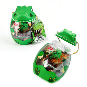 Juego de 16 figuras de dinosaurios de plástico con forma de huevo, juguetes de moda 2026 con figura de dinosaurio, árbol, volcán y roca - Product Image 1