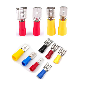 Female <b>Quick</b> Disconnect Pvc Insulated Spade Wire <b>Connector</b> Electrical Crimp Terminal FDD Series - Product Image 6