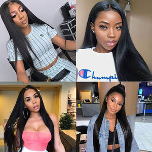 Nhà cung cấp tóc Ấn Độ nguyên chất không cần keo, tóc giả full closure 360 độ, chất liệu ren HD, dành cho phụ nữ da đen, tóc thẳng dài, nhà cung cấp tóc giả ren phía trước - Product Image 6