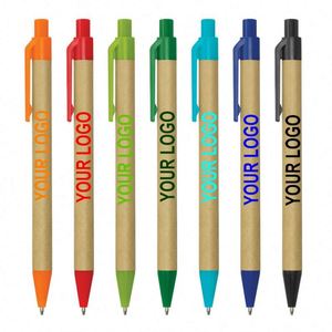 Promotional <b>Cheap</b> Custom Logo Eco Friendly Recycled Click Paper Pen - Product Image 2