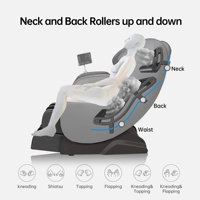 Fauteuil de massage corporel Med Spa Vibro Massager Osaki Os-pro 4d Duomax avec commande filaire manuelle