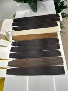 <span class=keywords><strong>Alano</strong></span> Thin Invisible Double Drawn Russian Genius Weft Extensiones de cabello #60 Rubio Colorido Extensión de cabello de trama plana - Product Image 6