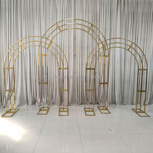 <span class=keywords><strong>Arche</strong></span> de mariage en acier inoxydable doré FURUN, cadre détachable et réutilisable, pour fond de scène floral de fête, fourniture directe du fabricant - Product Image 3