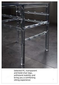 Venta al por mayor resina transparente acrílico Hotel restaurante banquete Chiavari fuerte Silla de plástico transparente - Product Image 5