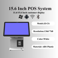 Terminal Punto de Venta Todo en Uno con Pantalla Táctil Capacitiva de 15.6 Pulgadas, Precio de Fábrica, Verificador de Precios de Escritorio con Escáner, Impresora de Recibos, Punto de Venta para Minoristas