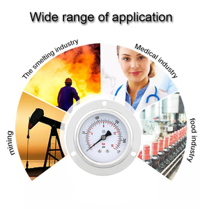 공장 가격 건식 스테인레스 스틸 압력 게이지 이중 스케일 Psi 유압 압력 게이지 - Product Image 6