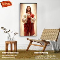 Cristal moderne porcelaine christianisme toile peinture Art affiche brillant Religion affiche jésus toile impression mur Art salon