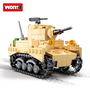 WOMA TOYS Student Military WW1 Main Battle simple tank other educational toys vehicle building blocks Custom Set jouet