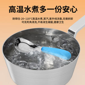 316 acier inoxydable de qualité alimentaire coloré PP poignée bébé alimentation soupe cuillère couverts pour enfants enfants - Product Image 3