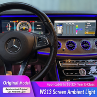 Kit d'éclairage d'ambiance intérieur pour voiture, éclairage d'ambiance intérieur pour Mercedes Classe E W213, barre lumineuse LED pour écran