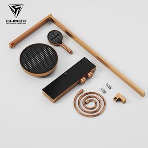 Sistema <span class=keywords><strong>Doccia</strong></span> a Pioggia di Lusso da Parete, Moderno e di Alta Gamma, Set <span class=keywords><strong>Doccia</strong></span> a 3 Vie in Ottone per Bagno e <span class=keywords><strong>Doccia</strong></span>, per la Casa - Product Image 5