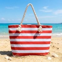 Sacs fourre-tout en toile de coton personnalisés avec logo Royal Fair, sacs à main écologiques pour femmes, sacs fourre-tout portables pour la plage et le shopping
