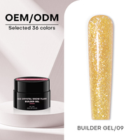 Gel Constructeur Marque Blanche en Gros, Gelée Constructrice Auto-Nivelante Sans HEMA ni TPO, Gel Dur pour Ongles Sans Chaleur, Extensions UV