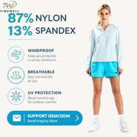 Chemise de protection solaire en soie glacée pour femme, anti-UV, impression de logo personnalisé, respirante, haut de gamme pour activités de plein air, vente en gros