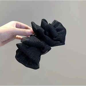 Sparkling <b>Bow</b> Polka Dot Mesh Bubble Hair Clip 13Cm High End Fashion Shark Clip For Women Daily Use - Product Image 4