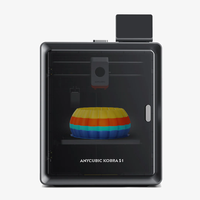 Printer 3D Anycubic Kobra S1 Platform Pengisian Resin Otomatis dengan Ukiran Laser Multiwarna Baru untuk Toko Percetakan