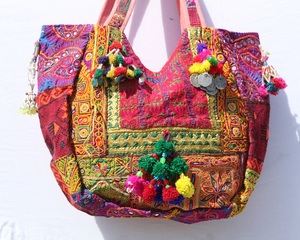 Women's Outdoor Daily Use Banjara <b>Bag</b>-Handmade Indian Tribal <b>Patchwork</b> Tote Embroidery Large Capacity for Wholesale Price - Product Image 2