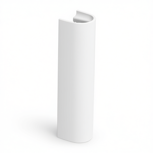 Lavabo colonne blanc autoportant au design moderne - Product Image 3