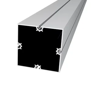 Fabricante personalizable 10CM 6063 6061 marcos de perfil de aluminio de extrusión de barra de soporte para Feria Comercial de exposición