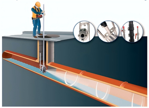 Witson Mini Draadloze Hd Mangat Inspectie <span class=keywords><strong>Camera</strong></span> Telescopische Pool Laser Afstandsmeting H.264 Video Ondersteunt Geheugenkaart - Product Image 6