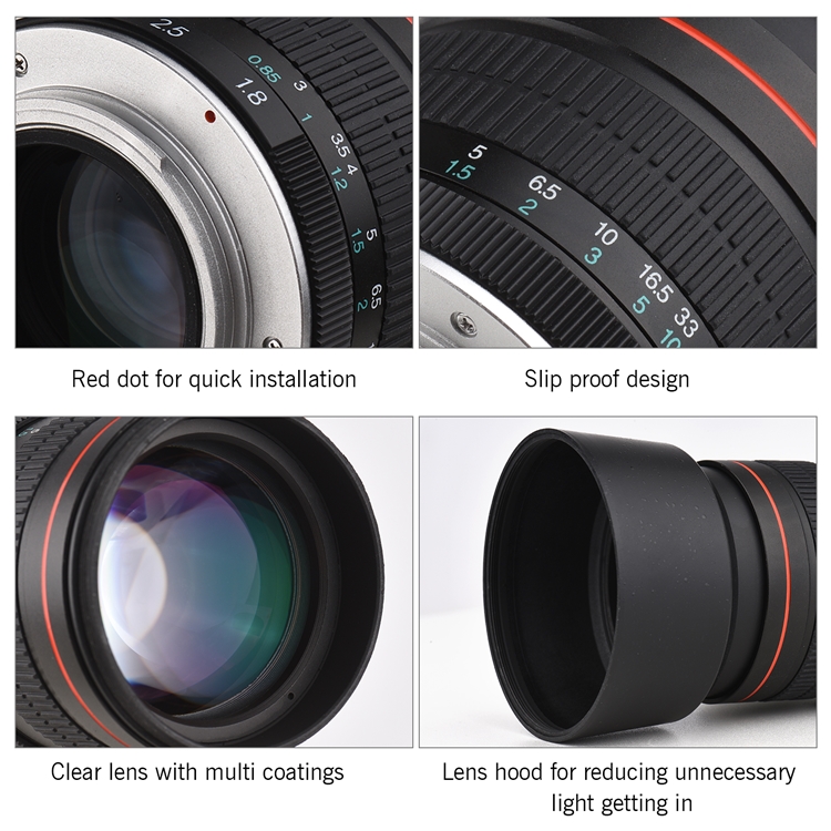 85mm F1.8 Large Aperture Manual Focus Portrait Lens for AI Mount Perfect for Stunning Portraits and Background Blur並行輸入