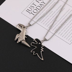 Cartoon <b>Dinosaur</b> Zinc Alloy <b>Necklace</b> Unisex Street Style Sweater Chain - Product Image 2
