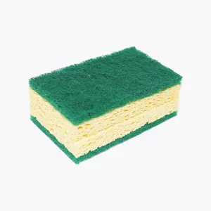 Eco Friendly Natural Biodegradable Cleaning Dishes Sponges Pulp Cotton Loofah Sponge Cleaning Tool Kitchen Cellulose Sponge