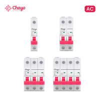 Disjoncteurs miniatures sur rail DIN 6kA 1-4P CE 6-63A Courbe C Protection contre les surcharges et les courts-circuits basse tension AC Chayo