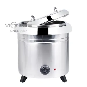 Commercial serial equipment restaurant hotel supplies soup warmer 13L BLACK Iron heating soup kettle