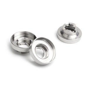 Piezas de Acero Inoxidable Mecanizadas por CNC con Bordes Redondeados y Superficies Planas - Product Image 3