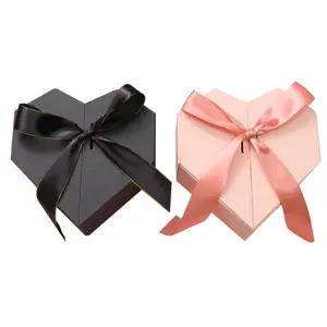 New Arrival Delicate Appearance Valentine Day Gift Packaging Gem Heart Shape Jewelry Box Eco Friendly Box