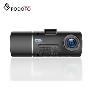 Podofo kamera dasbor Video DVR, Perekam HD lensa ganda Interior depan rekaman lokomotif