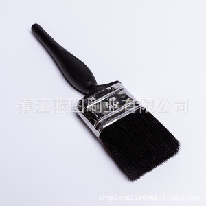 Brocha plana para pintar con mango de plástico, cerdas de cerdo, 50 mm, negra, origen Zhenjiang, herramienta de pintura - Product Image 4