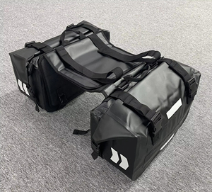 Borsa da sella posteriore impermeabile in PVC per moto, riflettente notturna, borsa laterale per sedile posteriore, borsa da viaggio per moto - Product Image 6