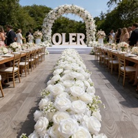 Fleurs artificielles réalistes en soie vert sauge et menthe mélangées, pleine floraison, légères, pour la rentrée scolaire et centre de table de mariage
