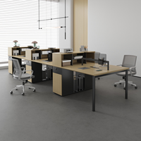 Chaise de bureau en acier MEKIA, combinaison moderne avec écran de séparation pour ordinateur, ignifuge, serrure commerciale, garantie 5-10 ans