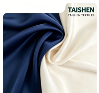 Tissu uni en satin d'acétate imitation soie, tissé biologique, peigné, haute élasticité, double face, haute densité, lisse et soyeux