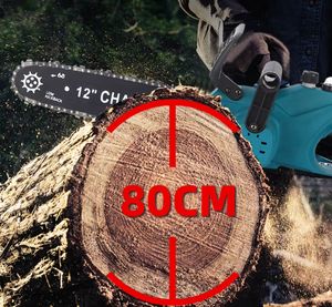 <span class=keywords><strong>Mini</strong></span> tronçonneuse sans fil 21V sans balais, 2 batteries 2000mAh, 12 pouces, 8 6, pour l'élagage des arbres et le travail du bois - Product Image 6