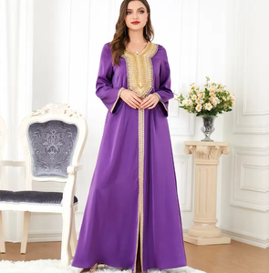 <span class=keywords><strong>M</strong></span>-55 Abayas Dubai Kleding 2023 Kalkoen Kaftan Islamic Kleding Abaya Vrouwen Moslim Jurken - Product Image 2