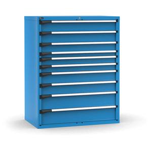 M63A150C010MC04 cassettiera con 10 cassetti telescopici 1190mm L X 726mm D X 1500mm H per la conservazione degli utensili - Product Image 1