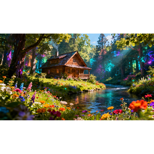 DIY completo diamante bordado estilo creativo <span class=keywords><strong>Rural</strong></span> río cabaña flor <span class=keywords><strong>paisaje</strong></span> diamante <span class=keywords><strong>pintura</strong></span> para decoración del hogar con - Product Image 1