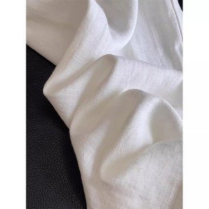 2025 estate nuovi <span class=keywords><strong>pantaloni</strong></span> larghi di <span class=keywords><strong>lino</strong></span> bianco sottile per le donne stile Casual <span class=keywords><strong>con</strong></span> coulisse largo stile vacanza a vita alta - Product Image 4