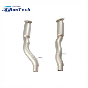 Downpipe haute performance pour Porsche Cayenne 958.1 958.2 4.8T V8 Twin Turbo en acier inoxydable 304 à fixation directe - Product Image 6