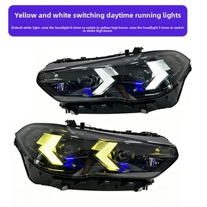 Faro Anteriore per BMW X5 (G05) 2019-2022, Modificato con Lente Laser a LED 55W 12V, Nuova Luce Diurna e Funzione di Sterzata - Product Image 2