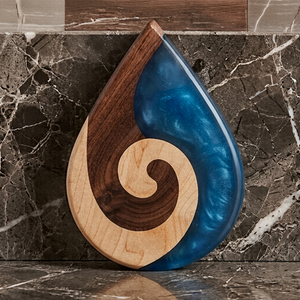 Planche à découper rectangulaire en bois sculpté pour cuisine, épaisseur 1,5 cm, idéale pour cadeau ou présentation - Product Image 1