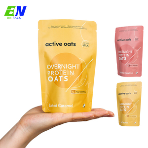 MOQ 500 pièces, sacs en plastique de qualité alimentaire CPP, noir mat, sacs en mylar, feuille d'aluminium, pochette debout avec fermeture éclair, fenêtre transparente, salade, collation, nourriture - Product Image 1