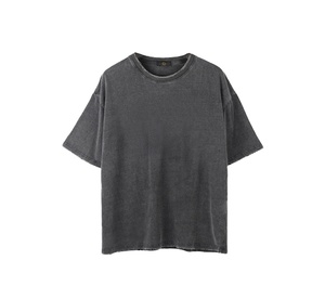 เสื้อยืดคุณภาพเยี่ยม สีสันสดใส สไตล์ดิสเทรส พิมพ์ลายกราฟิกแบบแอซิดวอช สำหรับผู้ชายและผู้หญิง - Product Image 1