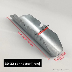 Conector <span class=keywords><strong>de</strong></span> <span class=keywords><strong>Varilla</strong></span> Romana, Conector <span class=keywords><strong>de</strong></span> <span class=keywords><strong>Varilla</strong></span> Hueca <span class=keywords><strong>de</strong></span> <span class=keywords><strong>Hierro</strong></span> Galvanizado, Diseño Moderno y Minimalista, Suministro Directo <span class=keywords><strong>de</strong></span> Fábrica para Cortinas - Product Image 4